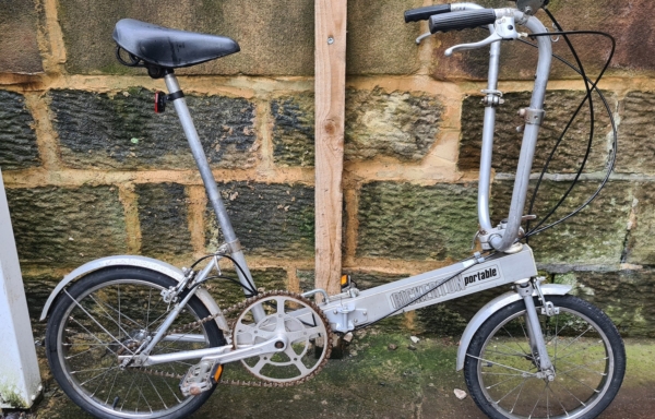 Bickerton alloy folding bike, silver