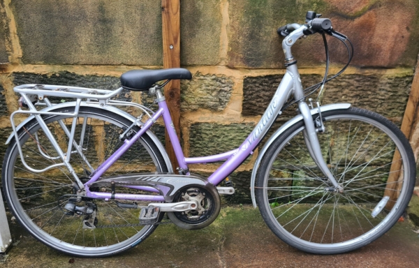 Viking Vantage alloy ladies bike, silver/purple