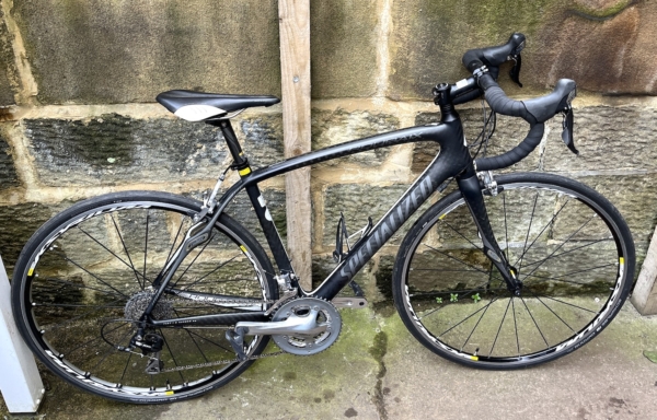 Specialized Roubaix carbon road bike, black