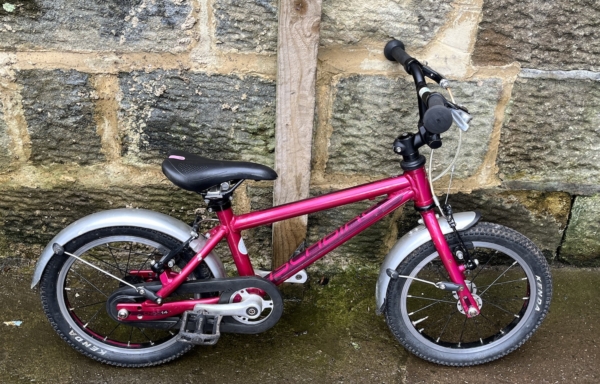 Islabike CNOC 14 alloy 14in kids bike, metallic pink