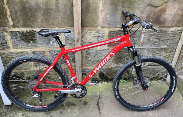 Specialized S-Works M5 alloy disc MTB, XTR spec, red