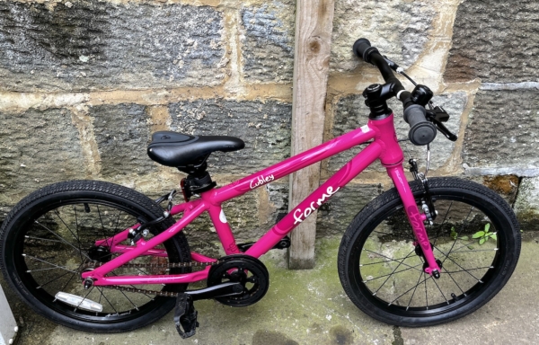 Forme Cubley alloy 18in kids bike, pink (barely used)