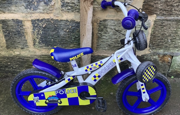 Police 14in kids bike, black