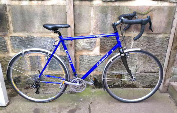 Caygill alloy / carbon touring bike, blue
