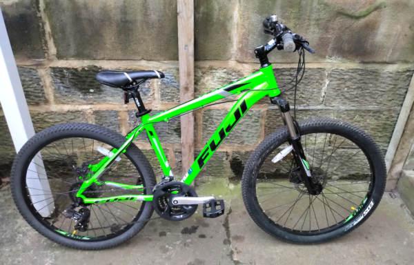 Fuji Nevada alloy disc MTB, bright green