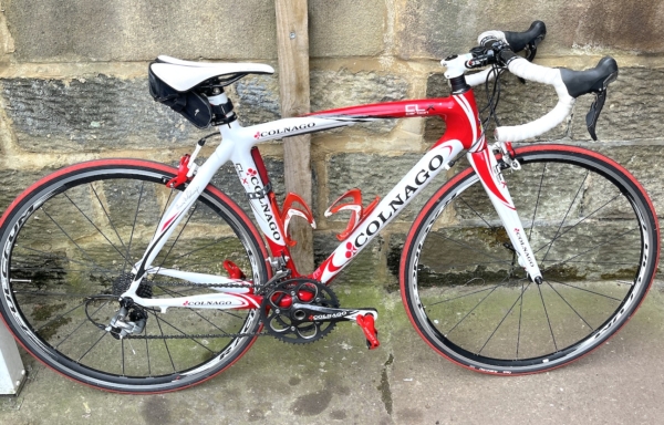 Colnago CLX Carbon road bike, red/white