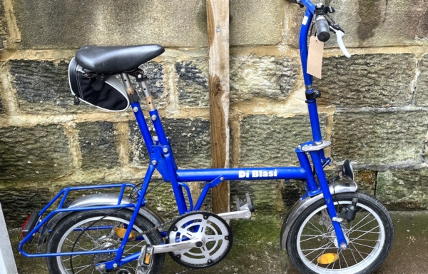 Di Blasi vintage folding bike, blue