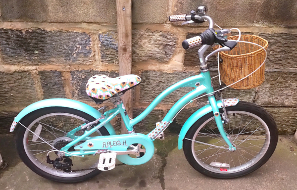 Raleigh West Bay alloy 20in kids bike, green
