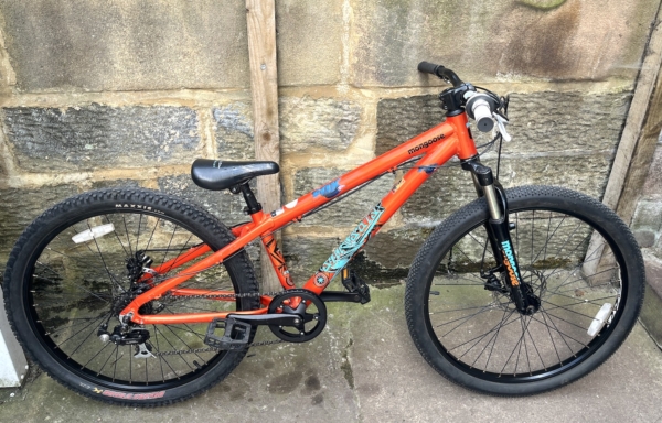 Mongoose Fireline alloy disc jump bike, orange