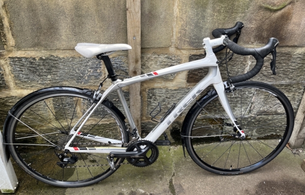 Trek Domaine 5 carbon road bike, white