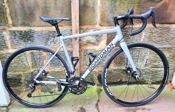 Boardman SLR disc road bike, silver