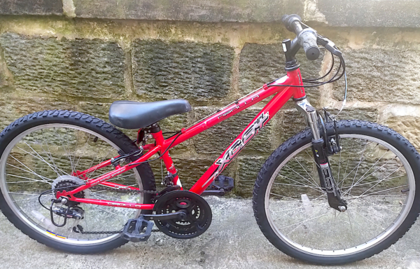 Apollo XC24 24in kids bike, red