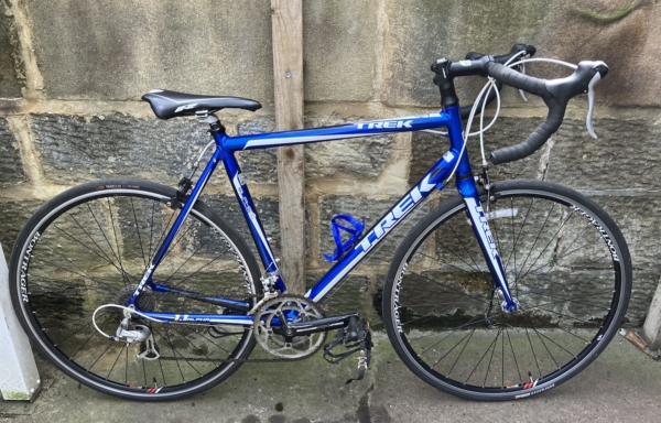 Trek 1-1 Alpha alloy road bike, blue