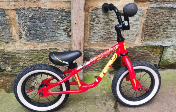 Mongoose 12in balance bike, red