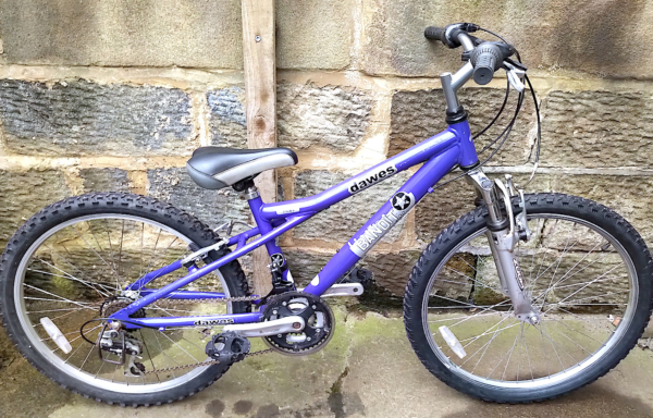 Dawes Bandit 24in kids bike, purple