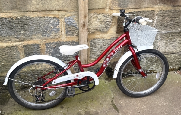 Apollo Ivory 20in kids bike, metallic red