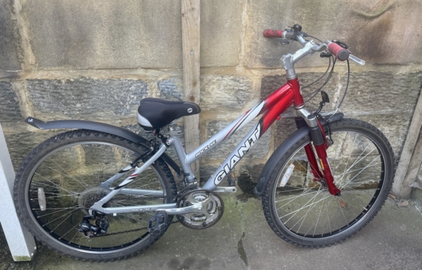 Giant Rock SE alloy ladies MTB, red/silver